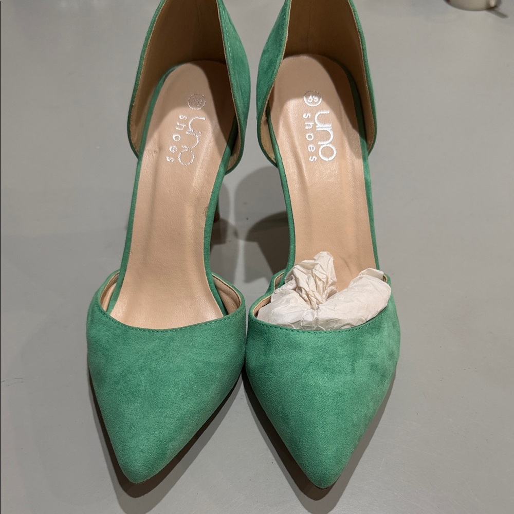 Elegant Green Women's Heels